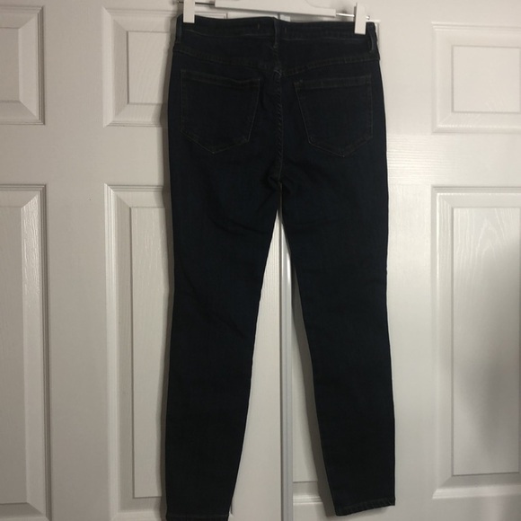 Free People Dark Wash Skinny Jeans 26 Button Fly - Picture 5 of 7